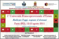 Prima Università Francoprovenzale d’Estate.