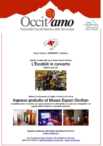 Occitamo, Festival delle Terre del Monviso edelle Valli Occitane all'Espaci Occitan