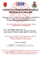 Corso di Francoprovenzale frontale e on line