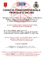 Corso di Francoprovenzale frontale e on line Corso di Francoprovenzale frontale e on line