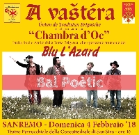 Blu l’Azard con il Bal Poètic e Bogre-Lo film, a San Remo il 4 febbraio 2018 Blu l’Azard con il Bal Poètic e Bogre-Lo film, a San Remo il 4 febbraio 2018