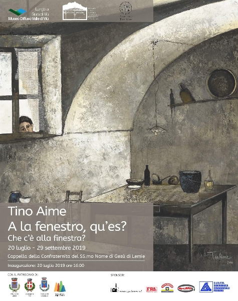 I Blu L'azard fanno suonare i quadri di Tino Aime nella mostra:  A la fenestro qu'es? - Che c'è alla finestra?