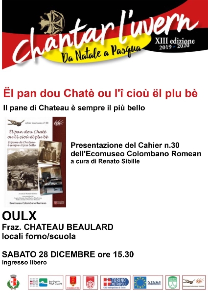 Ël pan dou Chatè ou l'î cioù ël plu bè - Sabato 28 dicembre 2019 a Oulx