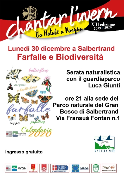 Farfalle e biodiversità - 30 dicembre 2019, Salbertrand Farfalle e biodiversità - 30 dicembre 2019, Salbertrand