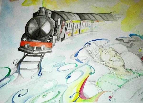 Luigi Pirandello da “Novèlas per un an” - Lo tren a sublat / Il treno ha fischiato - 1ª part