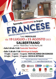 Sportello linguistico in lingua francese 2023 - Con animazione territoriale.