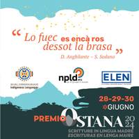 "PREMIO OSTANA SCRITTURE IN LINGUA MADRE" XVI° EDIZIONE