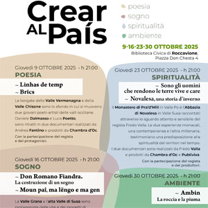 CREAR AL PAÍS: Poesia, Sogno, Spiritualità e Ambiente.